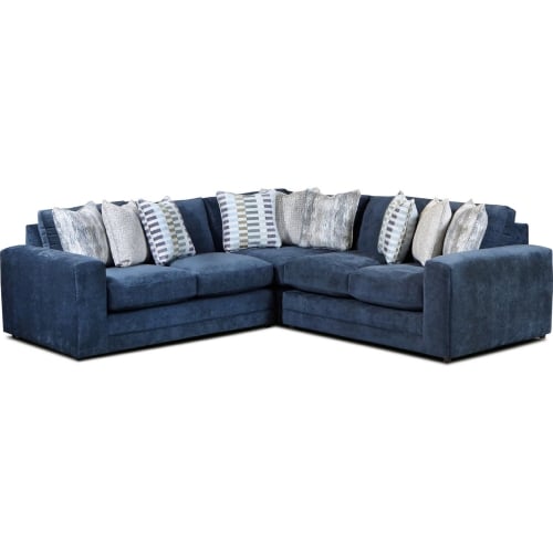 Sectional Sofa in Elise Ink Grey Fabric